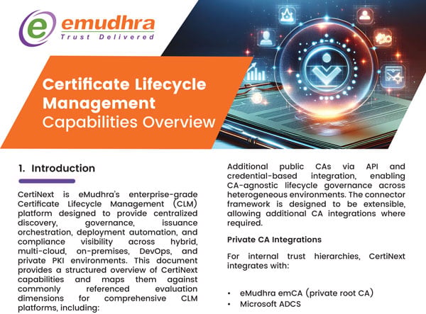 emSign certificate managed portal and benefits