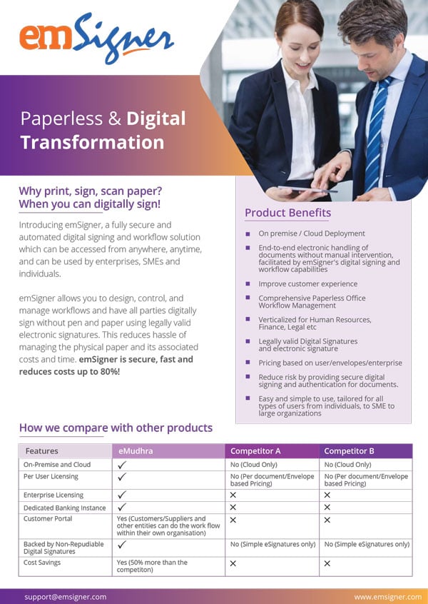 Paperless & Digital Transformation
