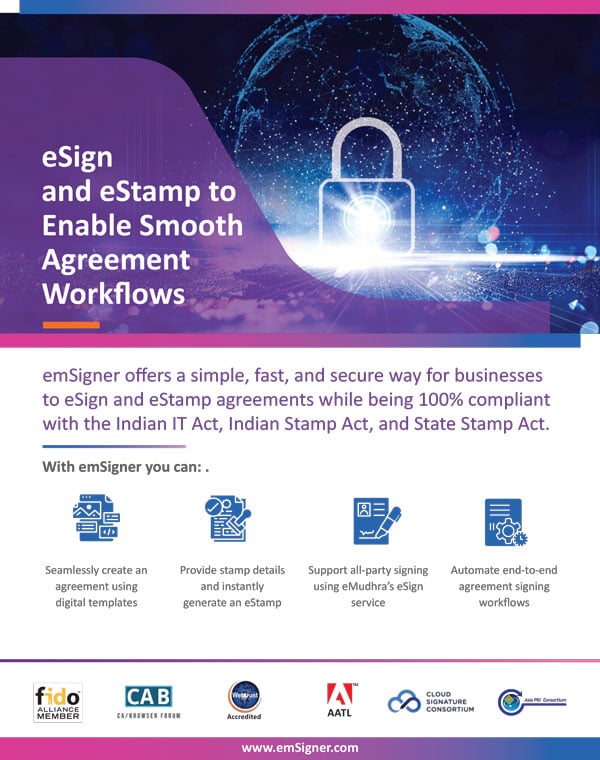 eSign and eStamp to Enable Smooth Agreement Workflows