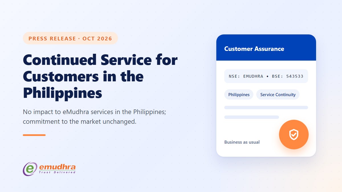 eMudhra assures continued service and commitment to customers in the Philippines