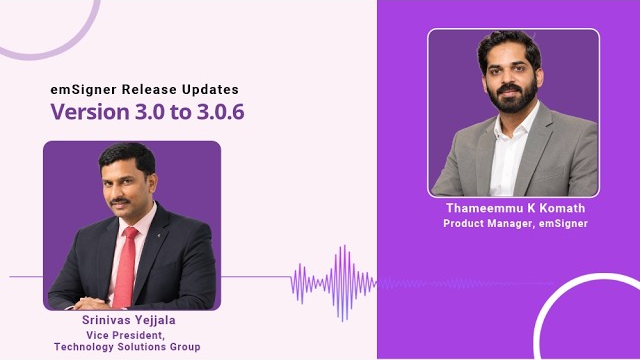 emSigner Release Updates: Version 3.0 to 3.0.6