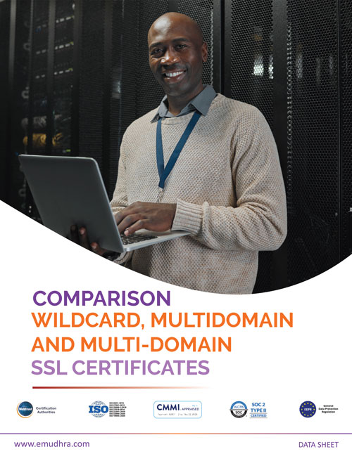 Wildcard SSL certificate, multi-domain and multi-domain wildcard SSL certificates are three different types of SSL certificates