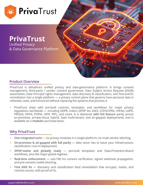 PrivaTrust: Unified Privacy & Data Governance Platform