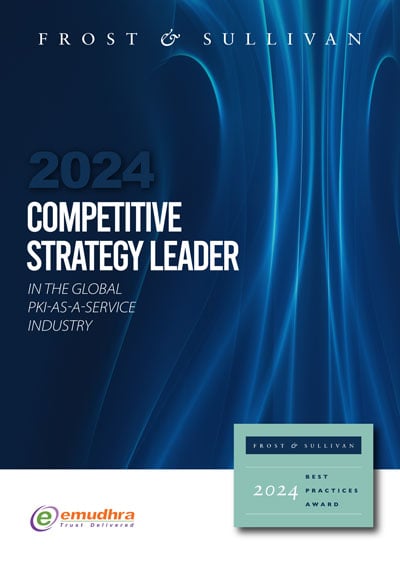 eMudhra - Frost & Sullivan Competitive Strategy Leader for PKIaaS